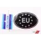 Наклейка EU силікон чорна 6*8см "Автограф"