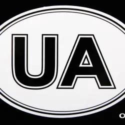 Наклейка UA 9*13см