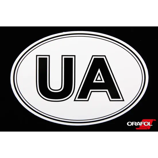 Наклейка UA 9*13см