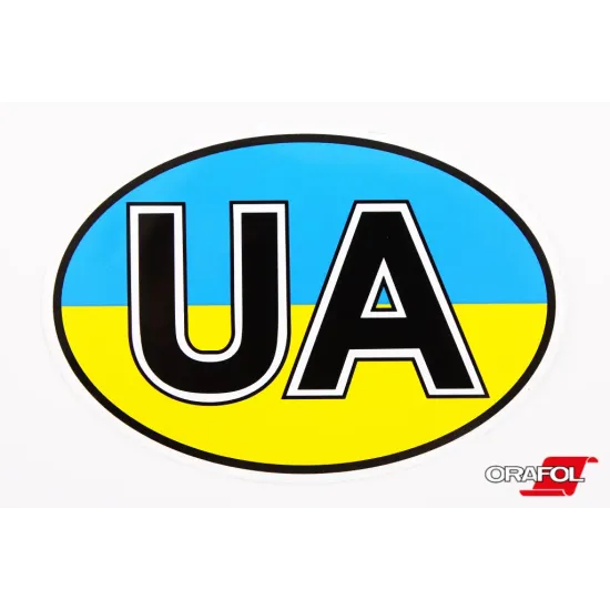 Наклейка UA Прапор України 9*13см