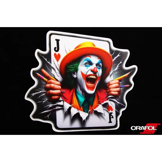 Наклейка Joker гральна карта 15*15см "Автограф"