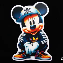 Наклейка Mickey Mouse в спорт. костюмі 13*9см