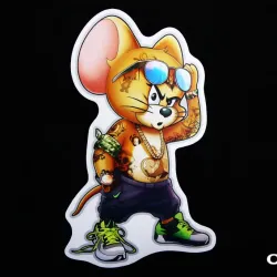 Наклейка Jerry крутий 13*9см