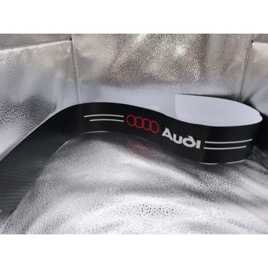 Карбонова захисна плівка на бампер Audi (антигравійна наклейка)