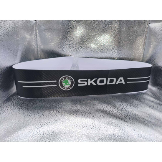 Карбонова плівка на бампер Skoda (захист від подряпин)