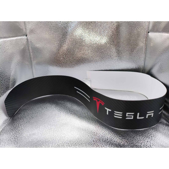 Карбонова захисна плівка на бампер Tesla (антицарапин покриття)